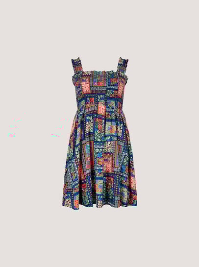 Postcard Floral Print Mini Dress