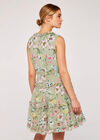 Floral Tiered Ruffle Dress, Mint, large