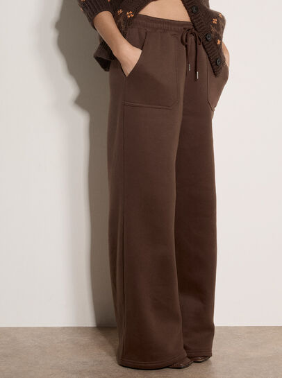 Wide-Leg Jersey Joggers