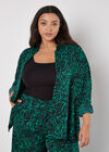 Curve Swirl Print Shirt, Green, large