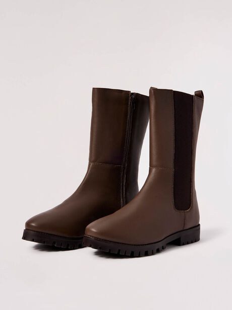 Brown Platform Boots
