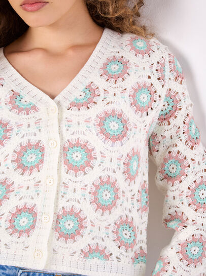 Crochet Circles Cardigan