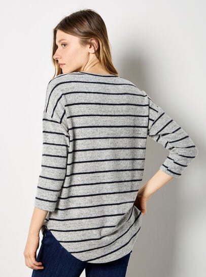 Soft Touch Stripe Top
