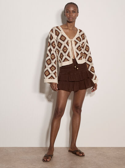 Diamond Crochet Cardigan