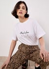 Leopard Print Culottes, Brown, large
