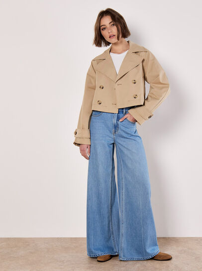 Cropped Trench Coat