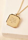 Collier Mantra Positivité, Jaune, grand