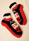 Hand Knit Fair Isle Wool Socks, Assorted, large