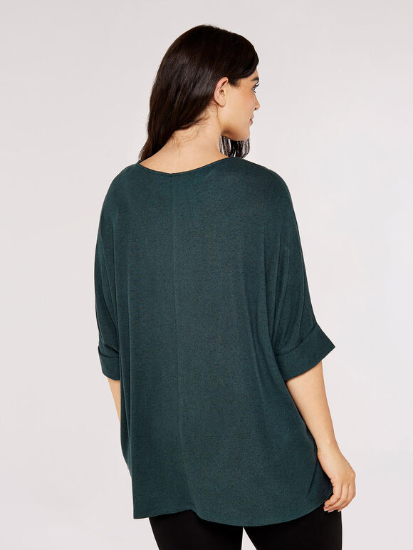Curve Batwing Top, Green, large