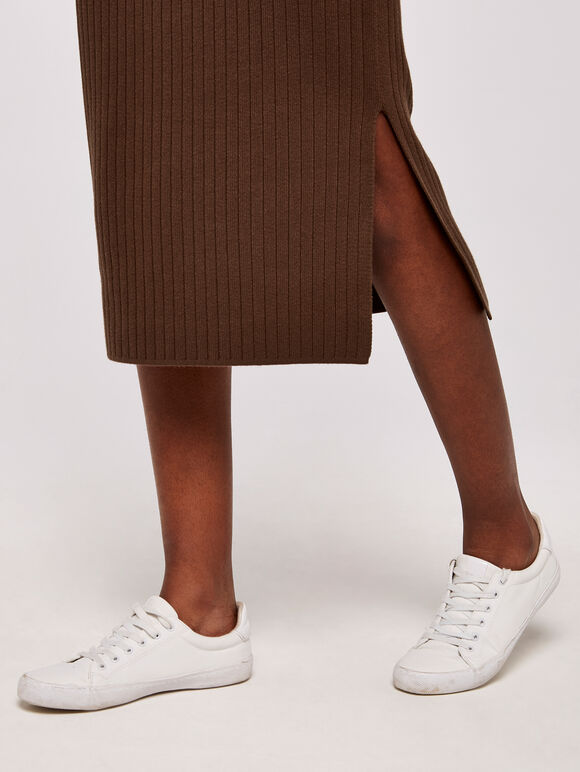 Brown Skirt-Co-ord, , large