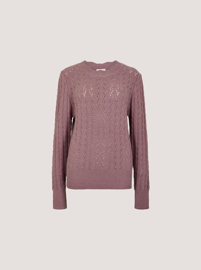 Scallop Pointelle Knit Jumper