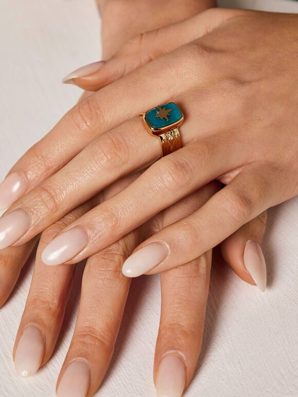 Bing Bang Ring, Blue, large