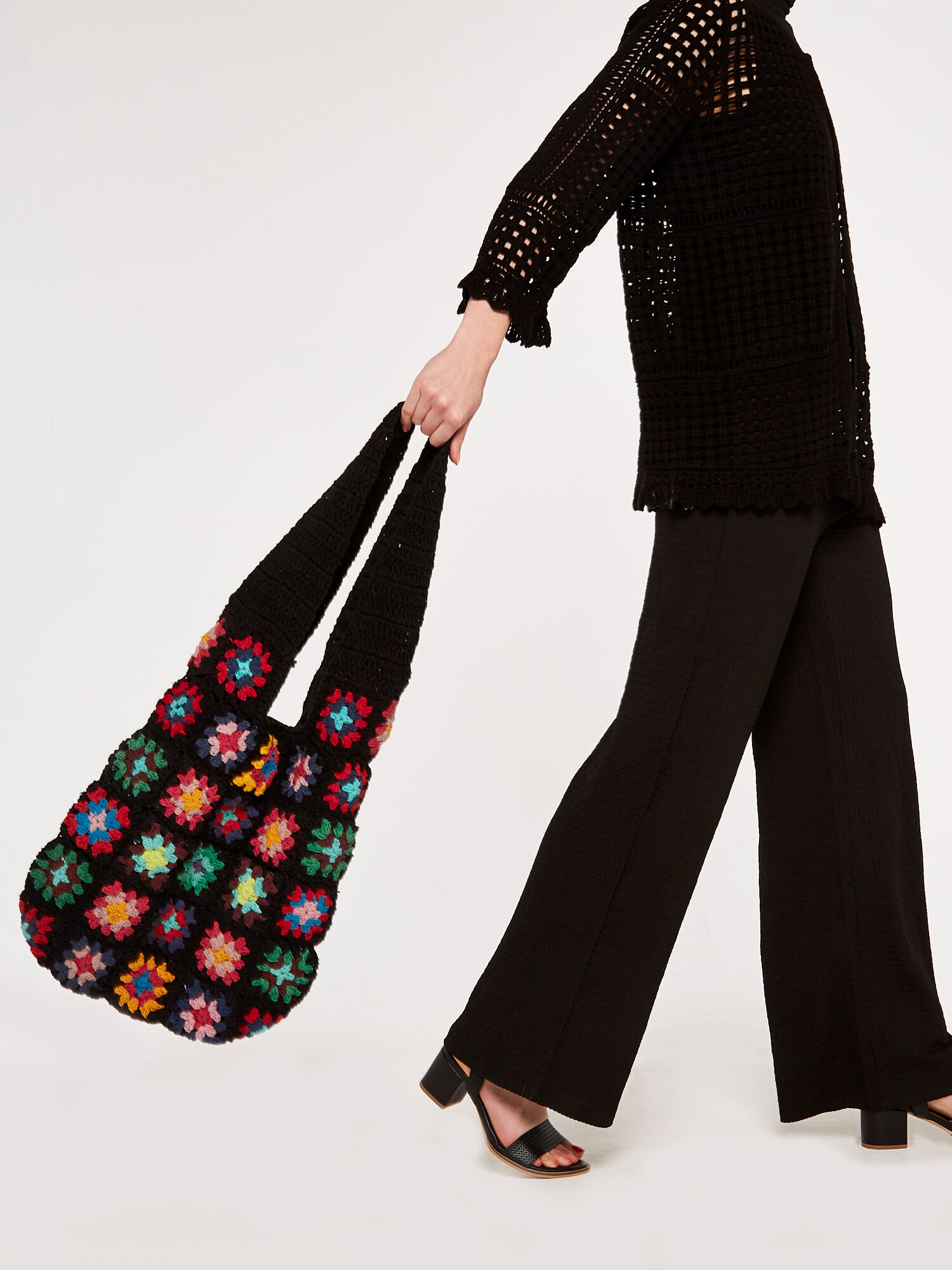 Black crochet bag Clearance