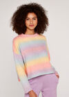 Rainbow Ombre Jumper, Pink, large