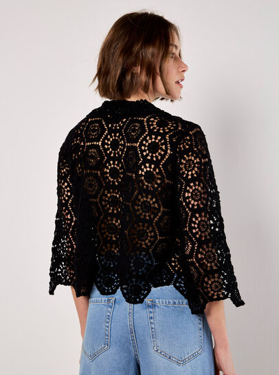 Geometric Crochet Shirt