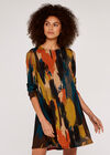 Paintstroke Dress, Mustard, large