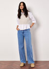 Cropped Waffle Knitted Vest Top, Stone, large
