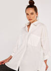 Oversized Shirt, White, large