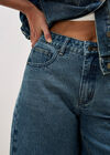 Lune Denim Bermuda Shorts, Blue, large