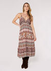 Paisley Cami Midi Dress, Rust, large
