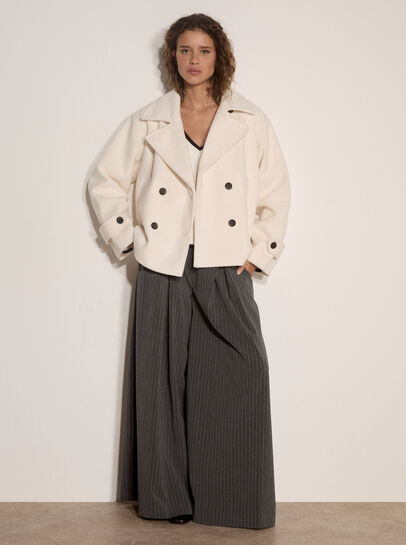 Tailored Short Peacoat Jacket