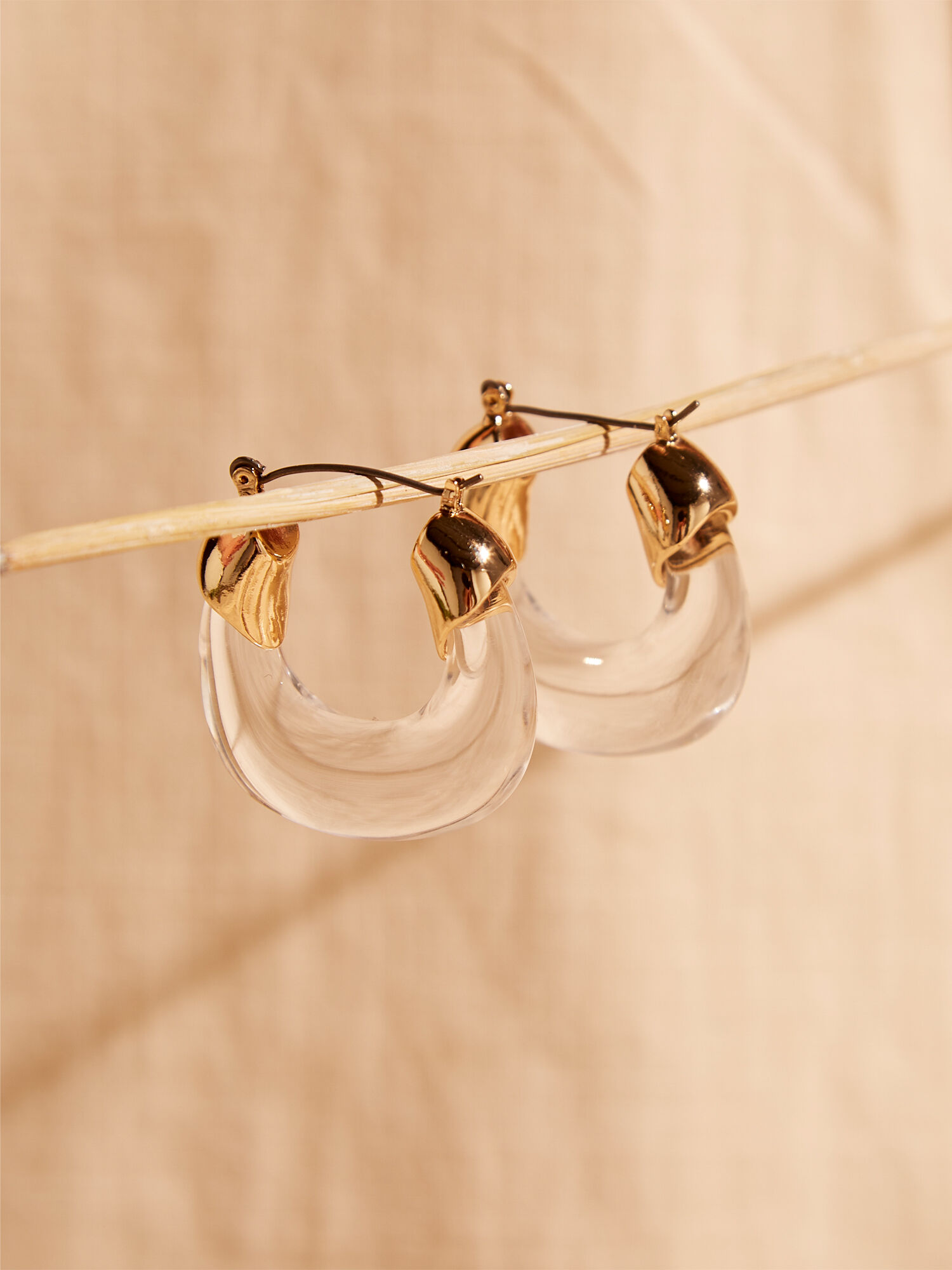 Clear on sale resin earrings