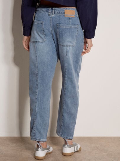 Mai Tie Detail Straight-Leg Jeans