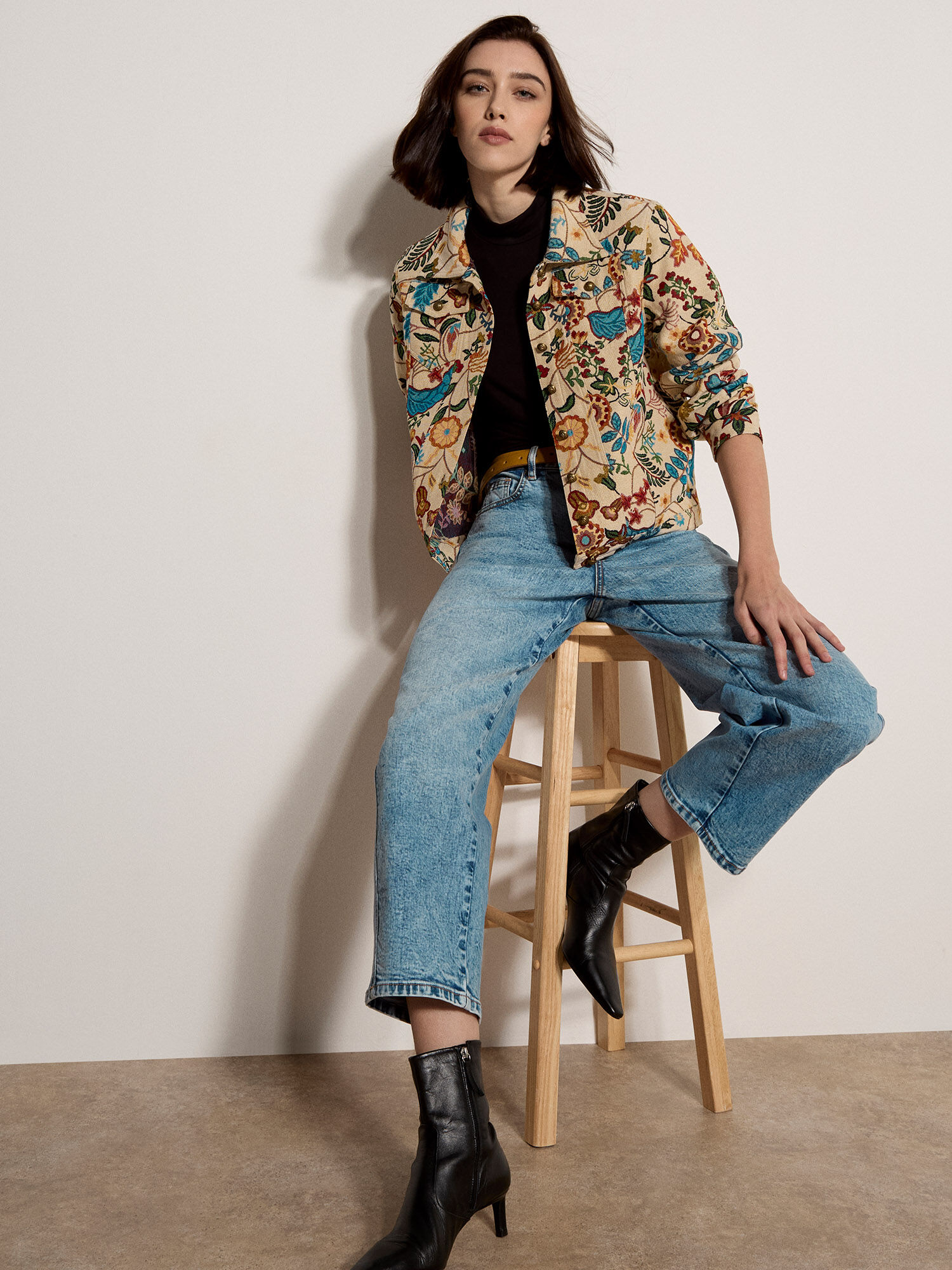 Floral Tapestry Jacket | Apricot Clothing