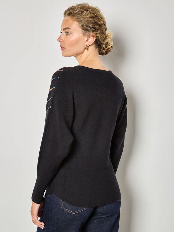 Rainbow Sequin Soft Jumper, Assorted, large