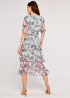 Meadow Print Tiered Midi Dress, Mint, large
