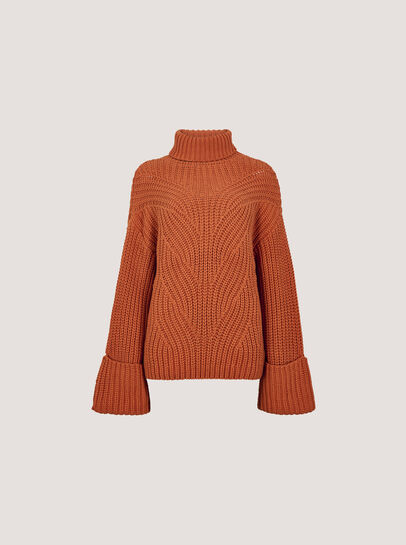 Chunky Knit Roll Neck Jumper