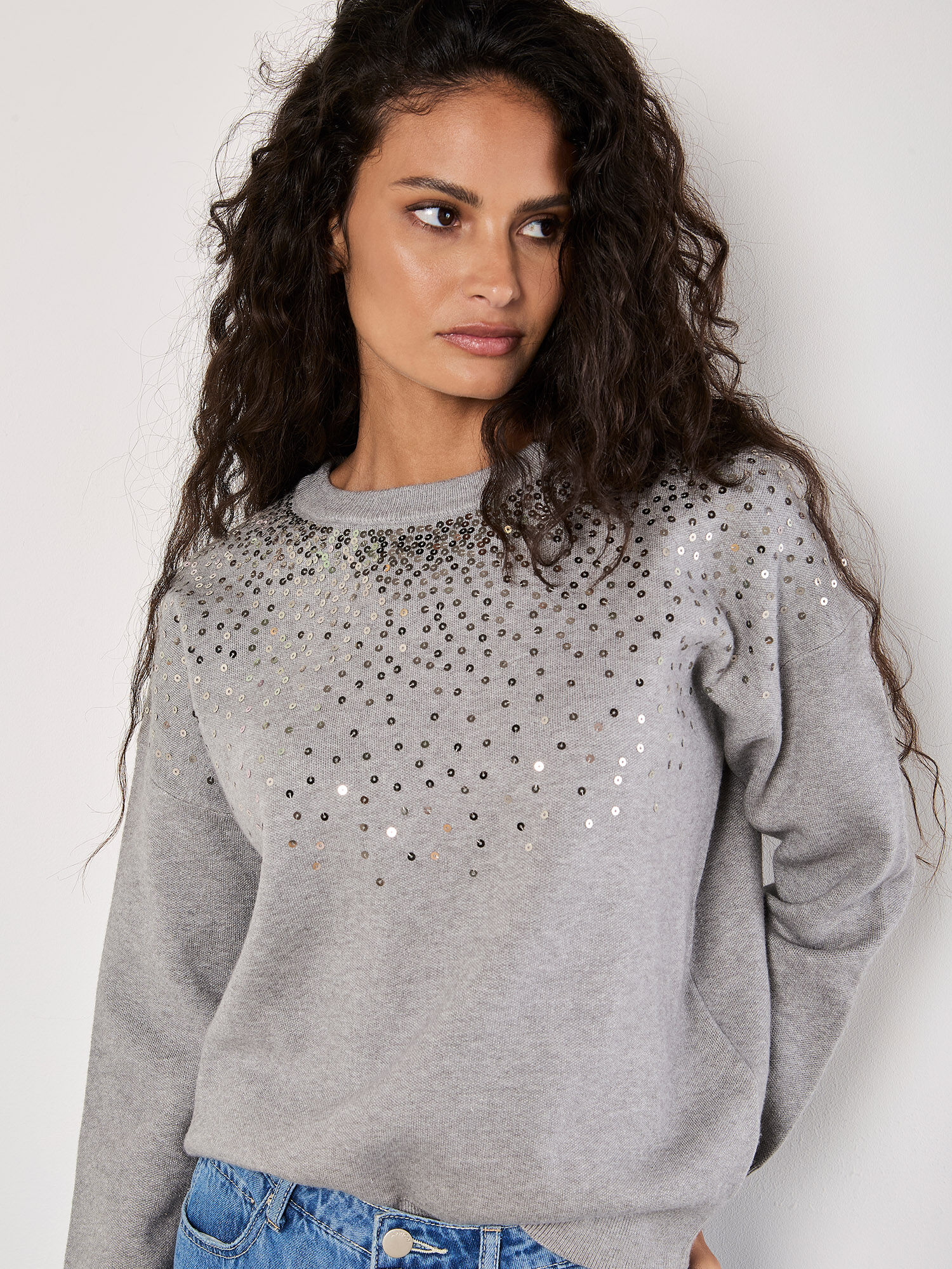 Silver grey jumper hot sale