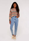 Chunky Knit Jumper, Coral, large