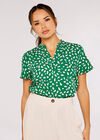  Pebble V Neck Top, Green, large