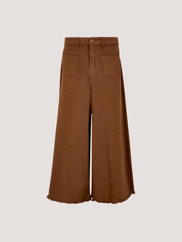 Giana High Waist Palazzo Jeans, Rust, large