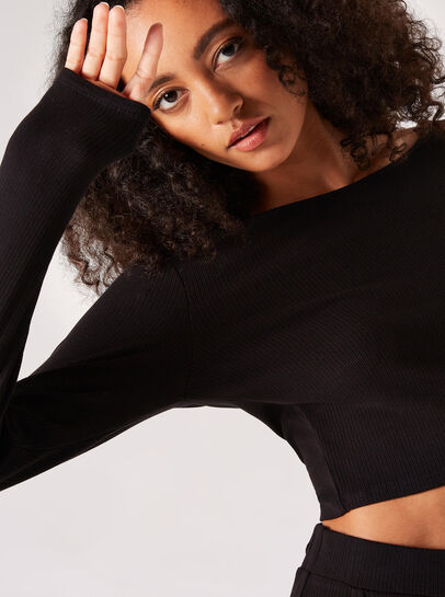 Ribbed Knit Crop Top