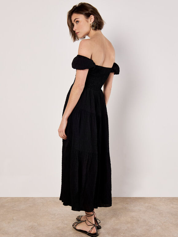 Self Check Midi Dress, Black, large