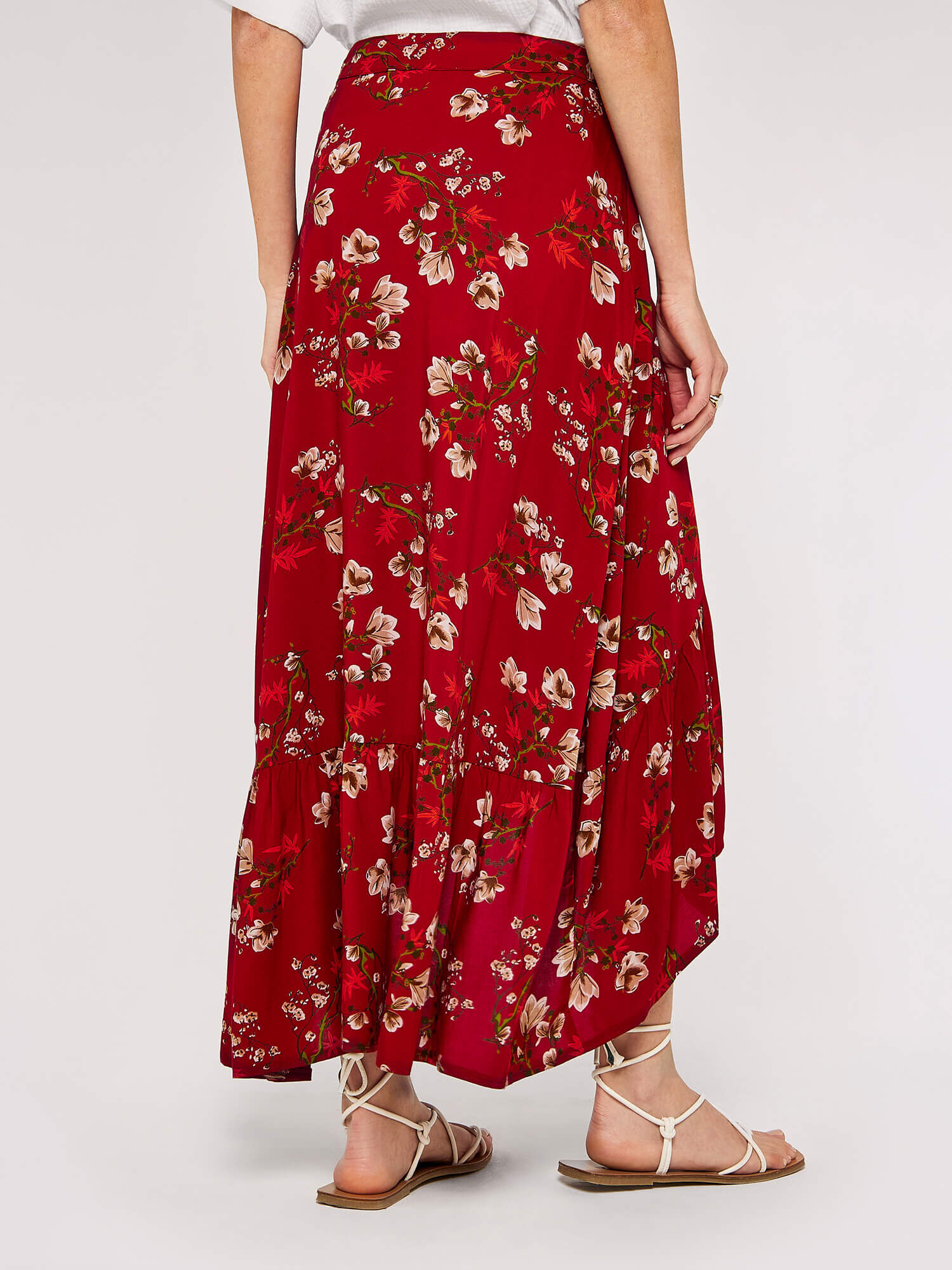 BerryGo Women's Boho Floral Wrap Maxi Skirt High Waisted Long Skirt with  Slit Orange-S : Amazon.ca: Clothing, Shoes & Accessories
