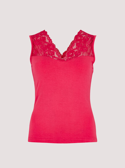 Lace Neck Cami Top