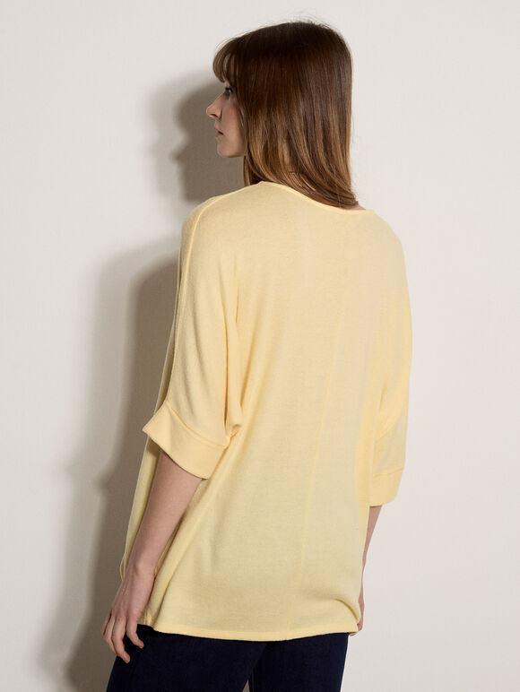 Soft Touch Batwing Top, Yellow, large