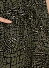 Khaki Animal Print Utility Jumpsuit, Khaki, large