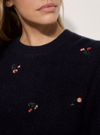 Floral Embroidered Jumper