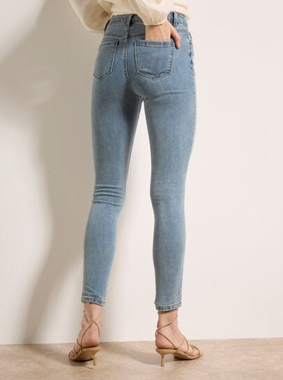 Sienna Slub Skinny-Fit Jeans