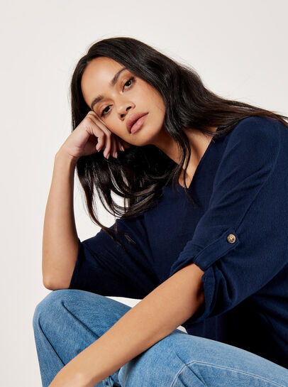 Soft Touch Oversized Batwing Top