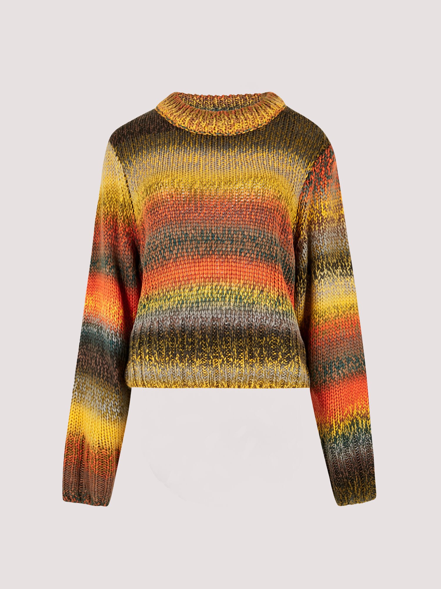Orange chunky knit jumper top
