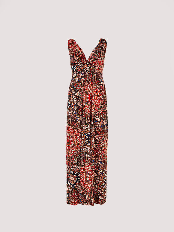 Mandala Maxi Dress, Red, large