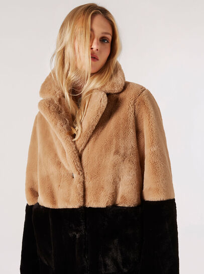Reversible Suede Fur Coat