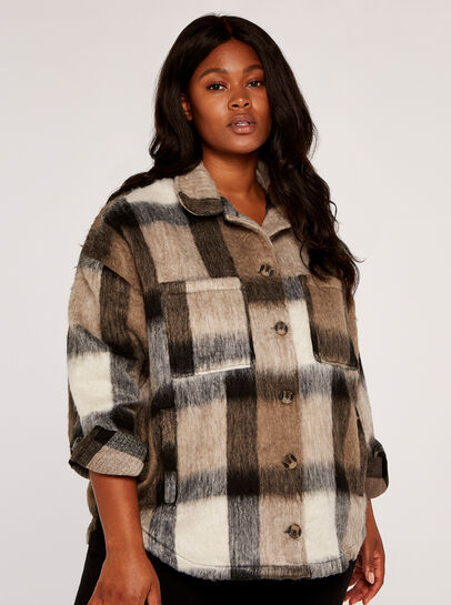 Curve Soft Check Shacket