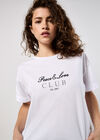 Peace And Love Club T-Shirt, White, large