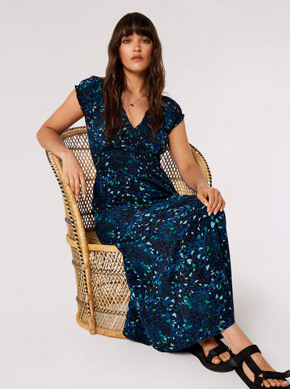 Cheetah Smocked Maxi Dress